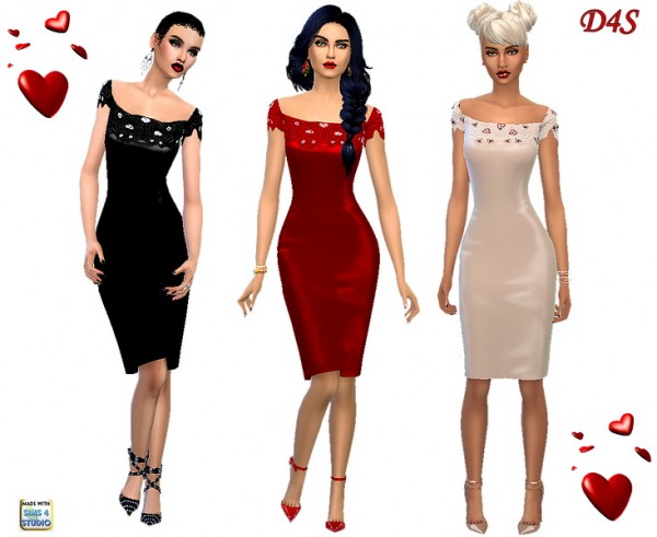  Dreaming 4 Sims: Vday dress