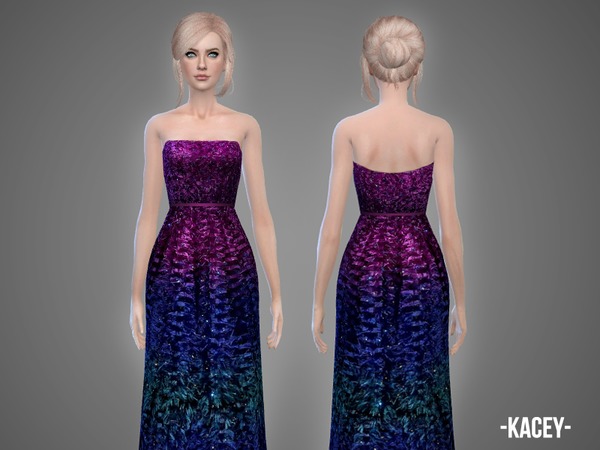  The Sims Resource: Kacey   gown by April