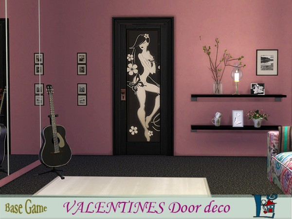 The Sims Resource: Valentines Door Deco by evi