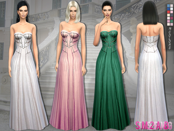  The Sims Resource: 140   Gery dress by sims2fanbg