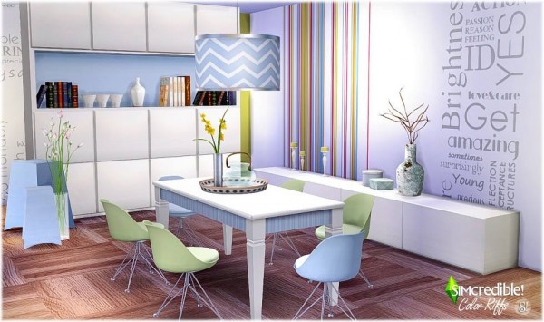  SIMcredible Designs: Color Riffs diningroom