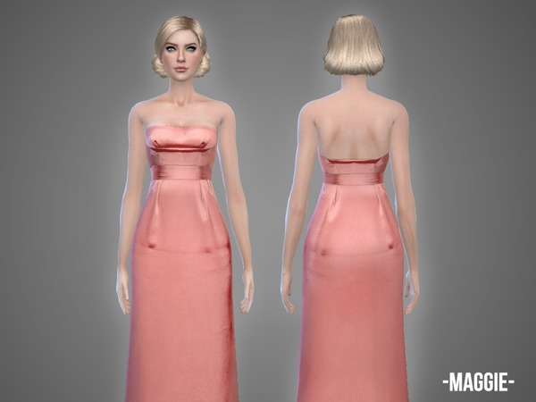  The Sims Resource: Maggie   gown by April