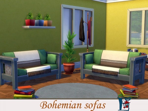  The Sims Resource: Bohemian sofas by evi