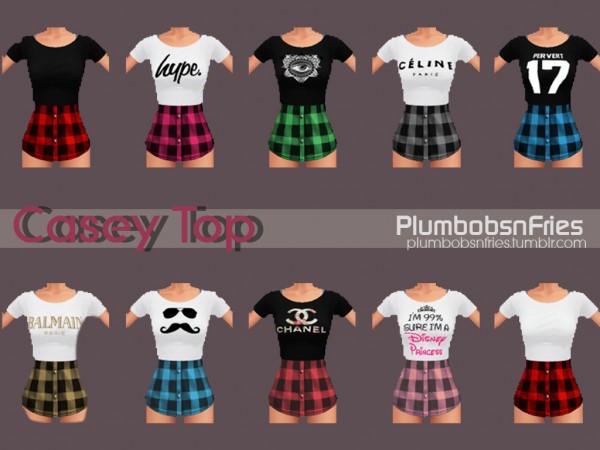  Plumbobsnfries: Casey Top