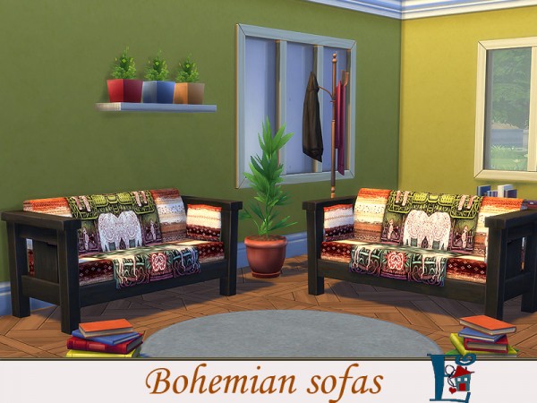  The Sims Resource: Bohemian sofas by evi