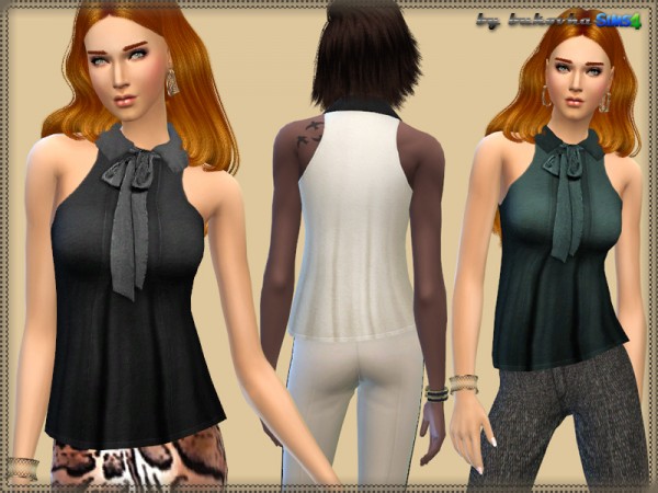  The Sims Resource: With a Bow Blouse by bukovka