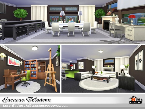  The Sims Resource: Sacacao Modern house by Autaki