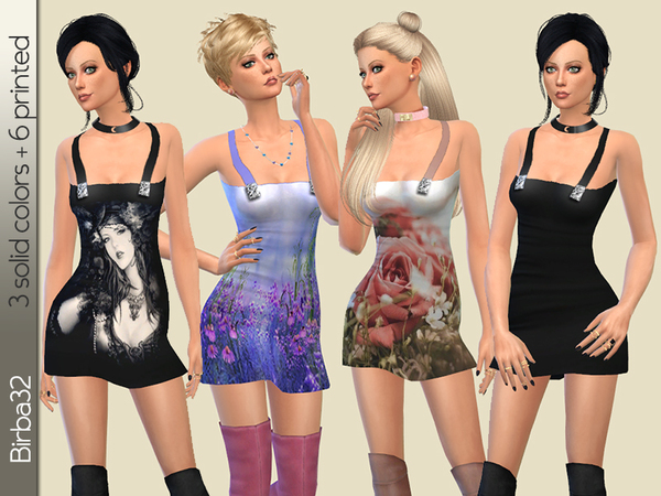  The Sims Resource: Braces dress by Birba32