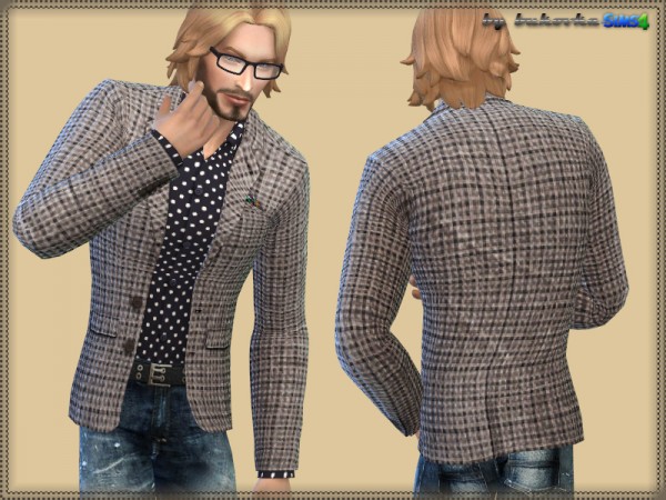  The Sims Resource: Plaid Blazer by Bukovka