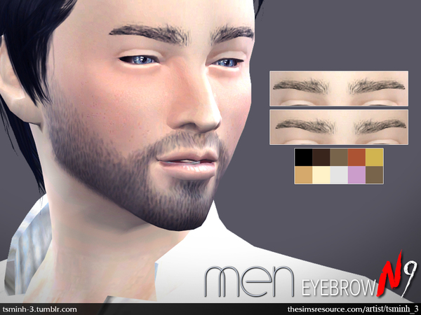  The Sims Resource: Eyebrow by tsminh 3