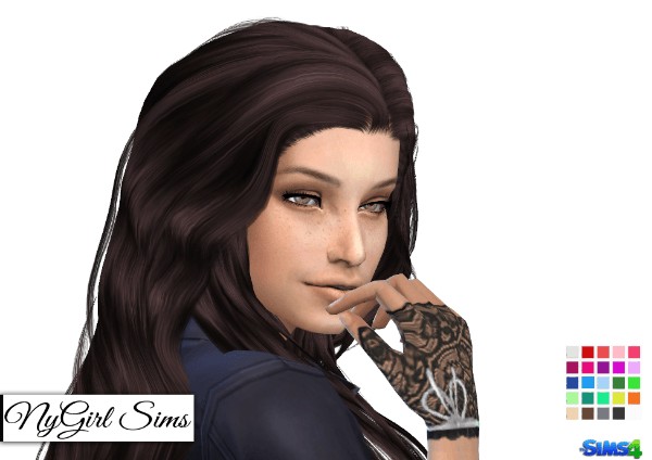  NY Girl Sims: Ruffle and Bow Lace Fingerless Gloves