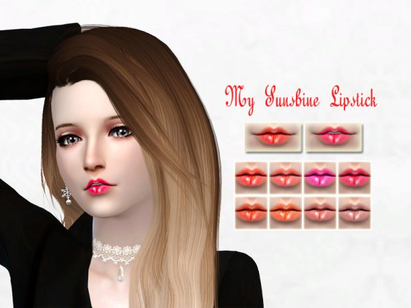 The Sims Resource: My Sunshine Lipstick by Shakura Phan