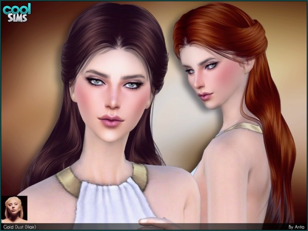  The Sims Resource: Anto   Gold Dust hairstyle
