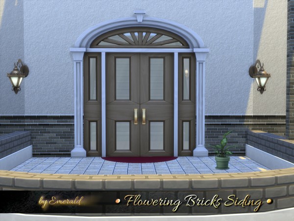  The Sims Resource: Flowering Bricks Siding by emerald