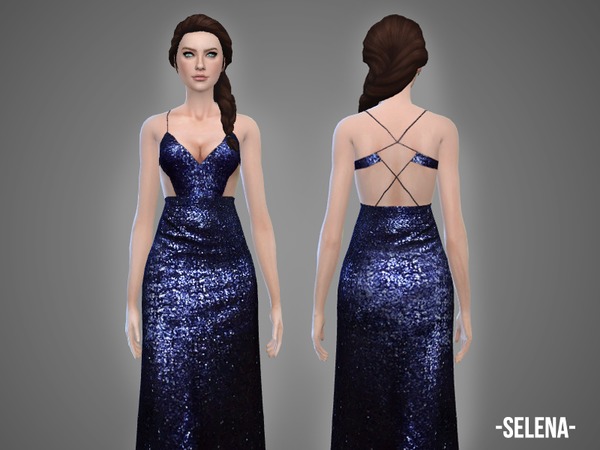  The Sims Resource: Selena   gown by April