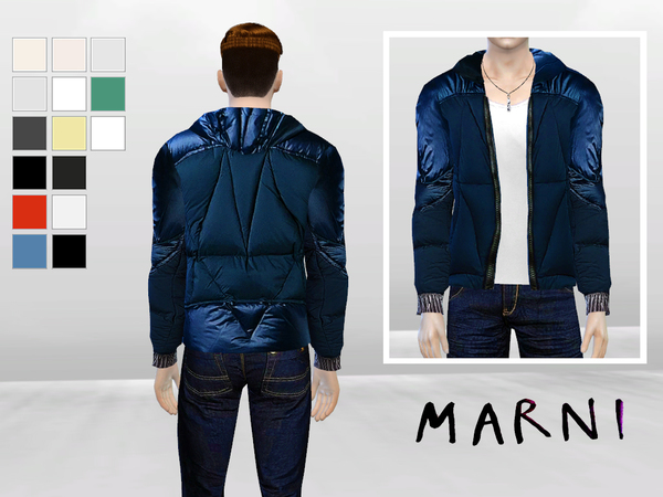  The Sims Resource: Pane Synthetic Jacket by McLayneSims