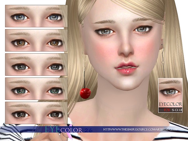  The Sims Resource: Eyecolor 26 by S Club