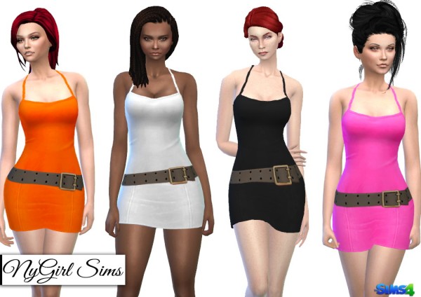  NY Girl Sims: Summer Mini with Belt