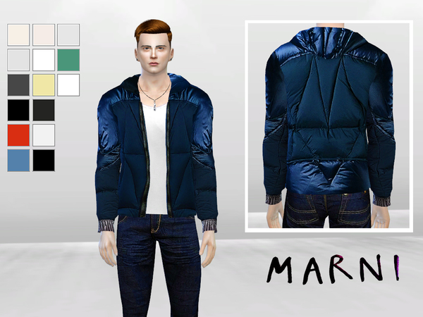  The Sims Resource: Pane Synthetic Jacket by McLayneSims