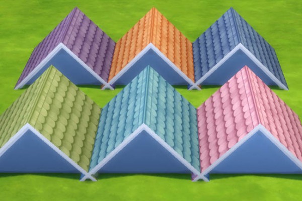  Blackys Sims 4 Zoo: Fairytale roof Pastel 2
