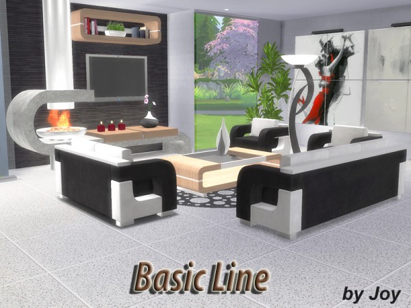  The Sims Resource: Livingroom Basic Line by Joy