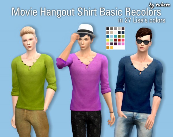  Tukete: Movie Hangout Shirt Basic Recolors
