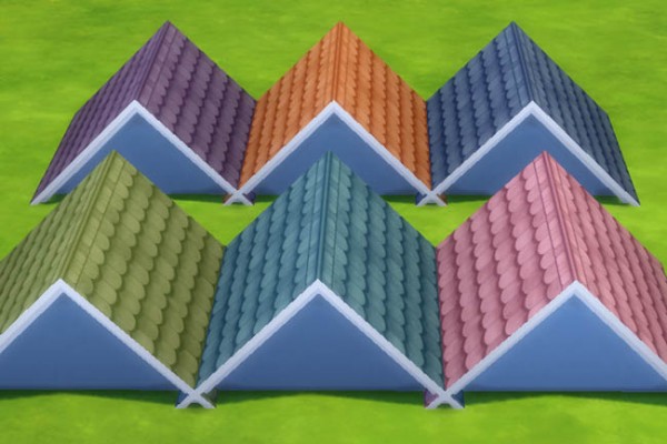  Blackys Sims 4 Zoo: Fairytale roof Pastel by mammut