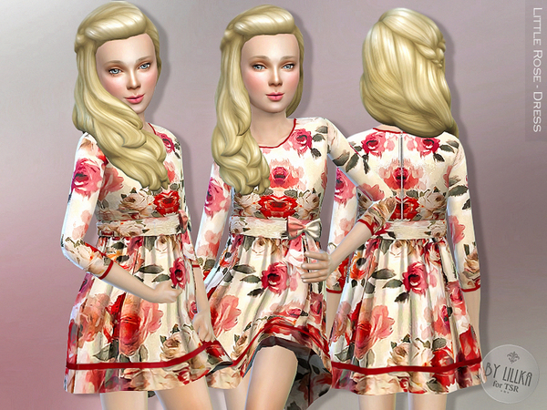  The Sims Resource: Little Rose dress by lillka