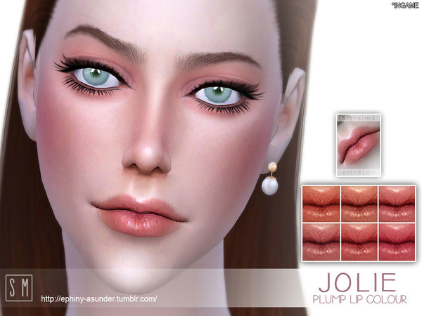  The Sims Resource: Jolie    Plump Lip Colour by April