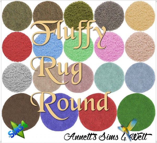  Annett`s Sims 4 Welt: Fluffy Rugs Round