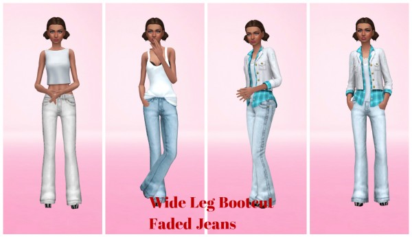 Simsworkshop: Wider Bootcut Jeans by Annabellee25