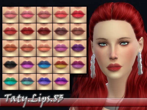  The Sims Resource: Lips 83 by Taty