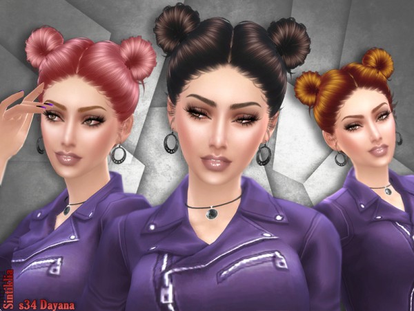  The Sims Resource: Sintiklia   Hair s34 Dayana