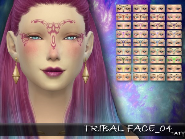  Simsworkshop: Tribal Face 04 by Taty