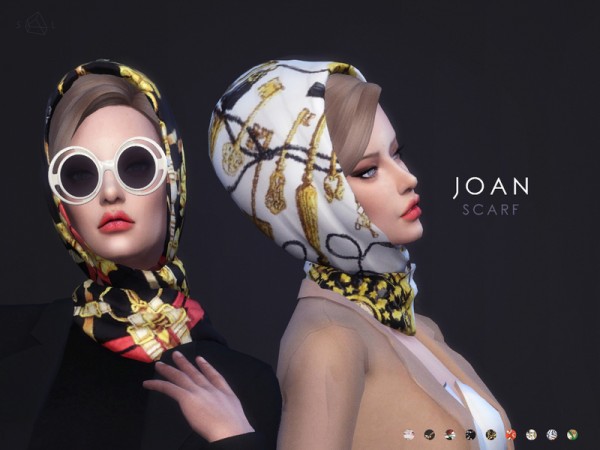  The Sims Resource: Dress & Scarf Set   JOAN by Starlord