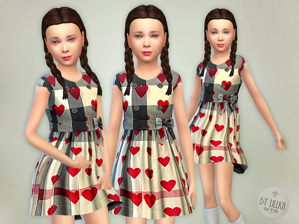 The Sims Resource: Heart Dress by lillka