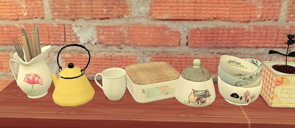  Coralitt Sims: Some little clutters for your kitchens