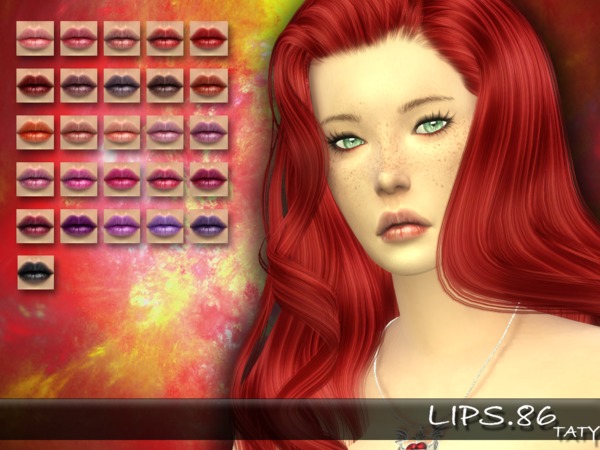 The Sims Resource: Lips 86 by Taty
