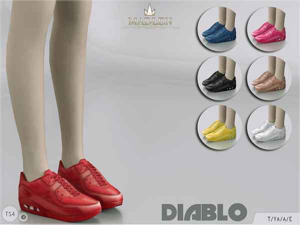  The Sims Resource: Madlen Diablo Sneakers by MJ95
