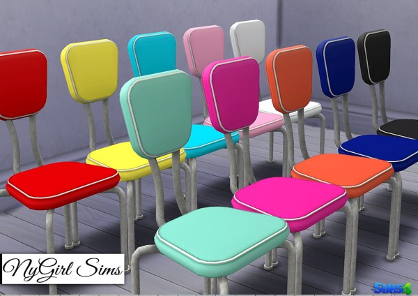  NY Girl Sims: 50s Dining Set Converted from TS3 to TS4