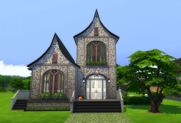  Mod The Sims: Church of Saint Circe (2br, 2bath) (no CC) by Alrunia