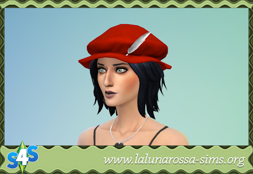  La Luna Rossa Sims: Hat with Little Feather
