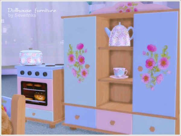 Sims by Severinka: Dollhouse furniture set