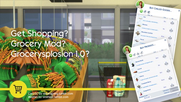  Simsworkshop: The Sims 4 Grocery Store Mod by SMagGeorge