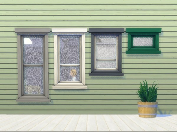  Mod The Sims: Rolled Glass Windows by plasticbox