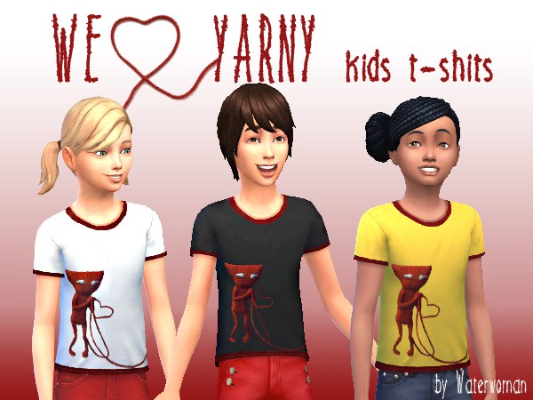  Akisima Sims Blog: We love Yarny   T Shirts