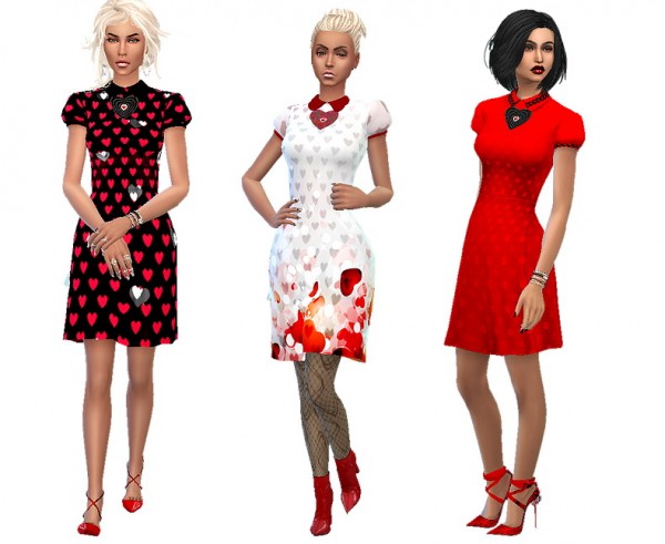  Dreaming 4 Sims: Be My Valentine dress