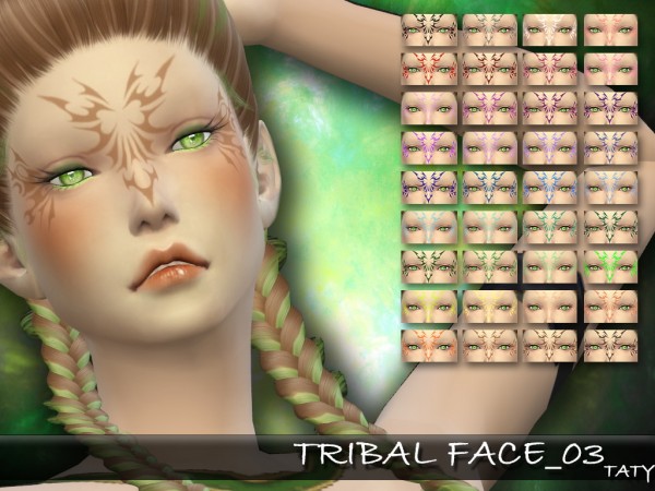  Simsworkshop: Tribal Face by Taty