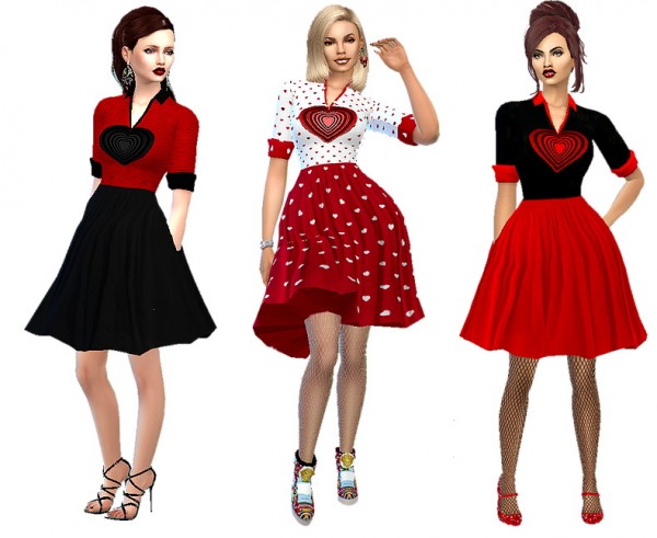  Dreaming 4 Sims: Be mine dress