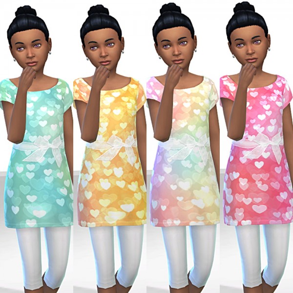  Simsworkshop: Girls Heart Dress by Tacha75